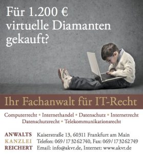 Rechtsanwalt Reichert IT-Recht Frankfurt